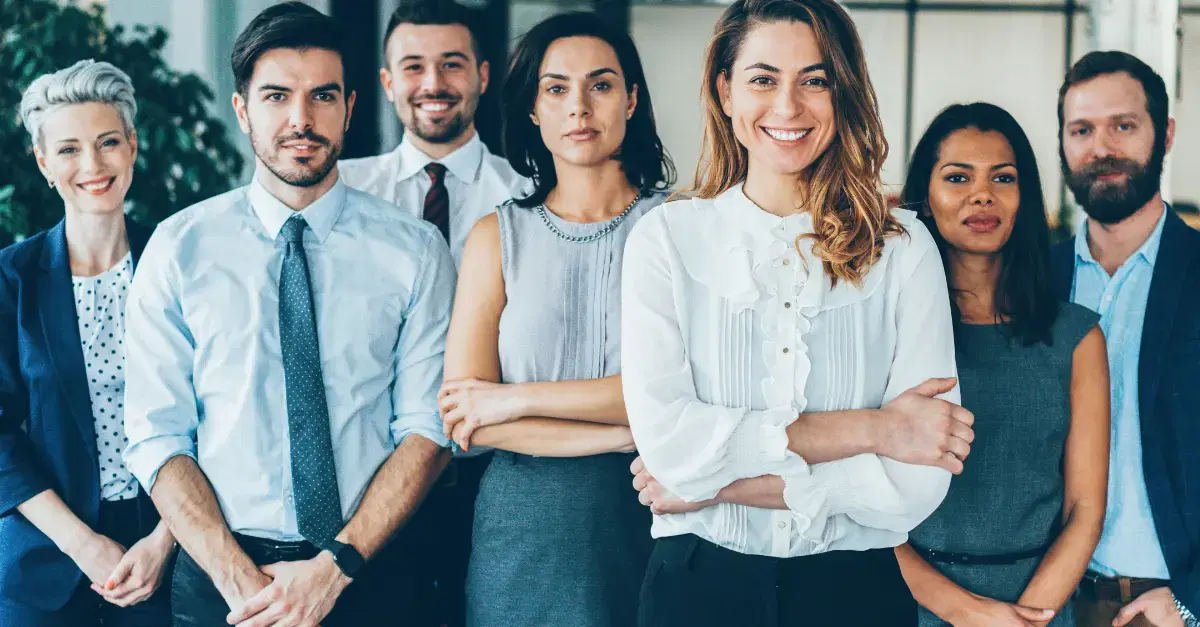 People in an office setting